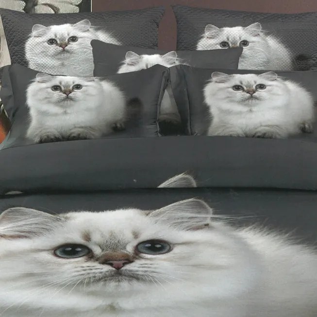 Obliečky KETY BIG GREY 3-dielna sada 140x200 cm