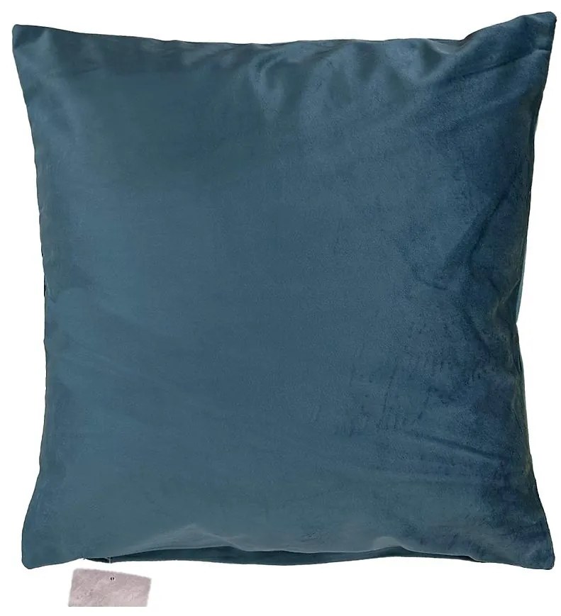 Obliečka Plain Velvet 40x40cm modrá