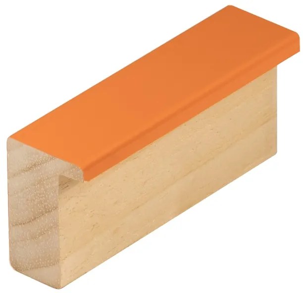 DANTIK rám na obraz 60x80 | PERLA oranžová vysoká (Plexi Čiré)