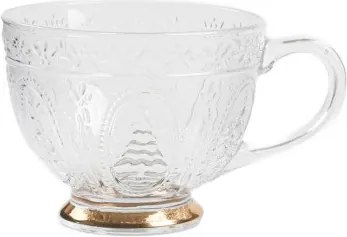 Šálka BARREL XMAS sklenená 721021 360 ml