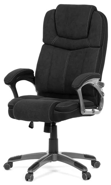 Autronic BONTEC Kancelárske kreslo, hojdací mechanizmus, čierna látka, KA-C715 BK2 Farba: Šedá