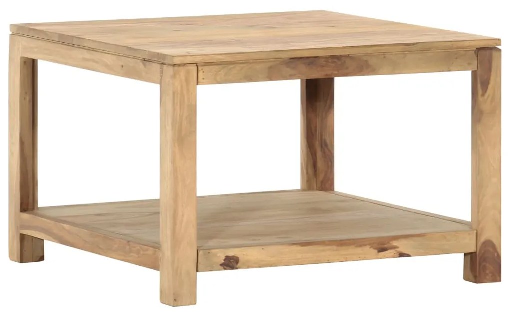 vidaXL Konferenčný stolík 68x68x45 cm, drevený masív sheesham