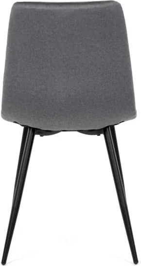 Jedálenská stolička zamatová, sivá DCL-X7015 GREY2