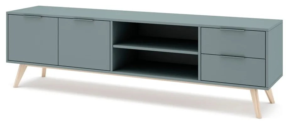 TV stolík sivozelený 180x53x40 cm Pisco – Marckeric