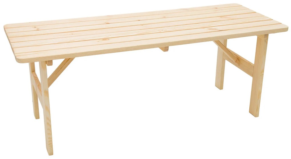Masívny stôl z borovice drevo 30 mm (rôzne dĺžky) 200 cm