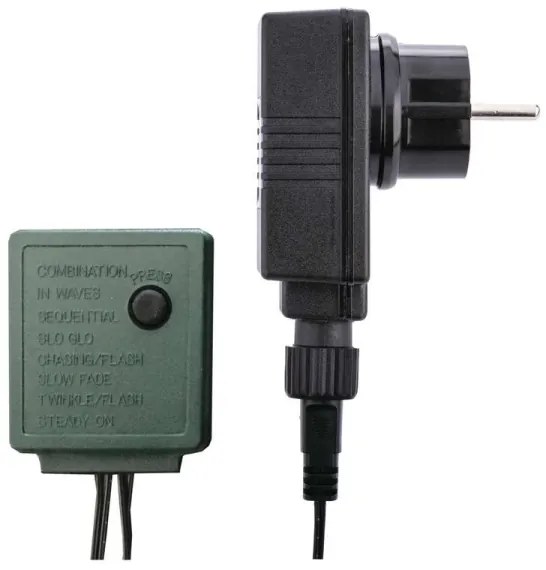 LED Vonkajšia vianočná reťaz CHAIN 180xLED/8 funkcií 8m IP44 studená biela