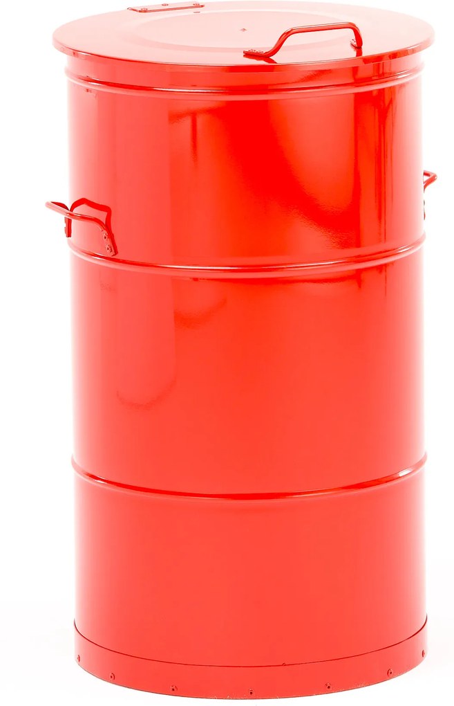 Kovová nádoba na horľavý odpad Liston, 115 L, červená