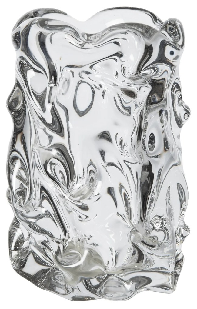 Ferm Living Sklenená váza Virelle Clear 18 cm