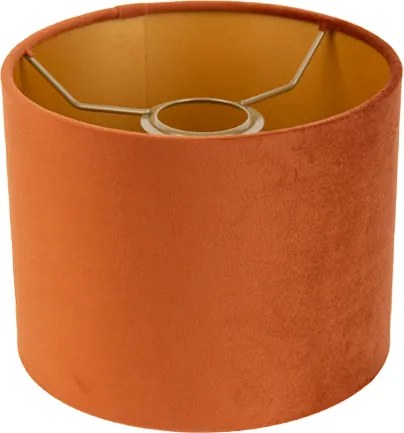 Látkové tienidlo oranžové so zlatým interiérom 18/18/14