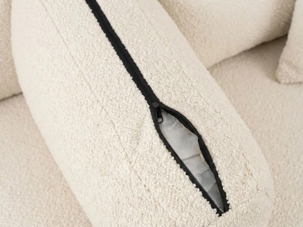 Rozkladacia obojstranná sedacia súprava do L SMART BOUCLE 232x143 cm, sivohnedá