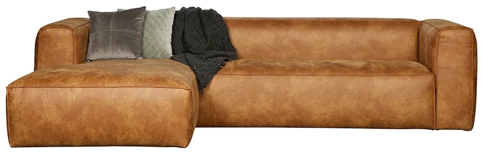 Woood Bean rohová sedacia súprava - Koňak, Ľavá