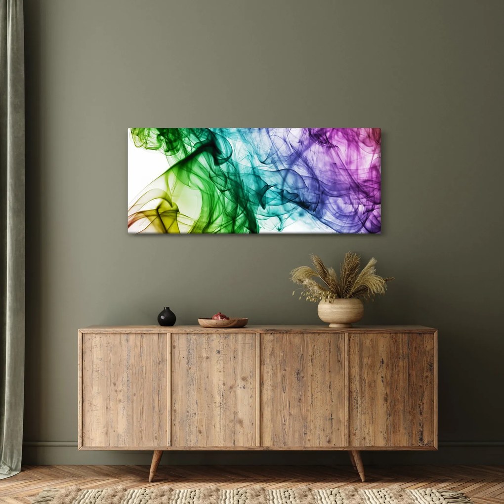 Obraz - farebný dym (120x50 cm)