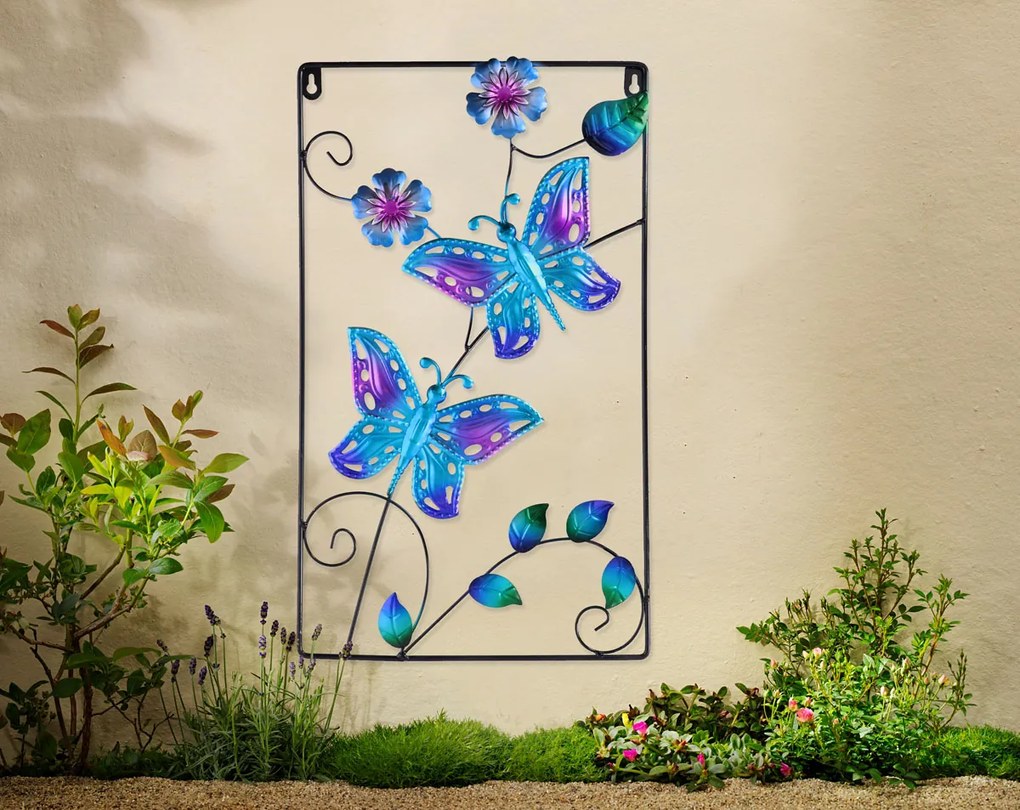 Nástenná dekorácia Motýľ, modrá