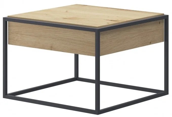 Piaski Konferenčný stolík Moyo 60 cm dub artisan