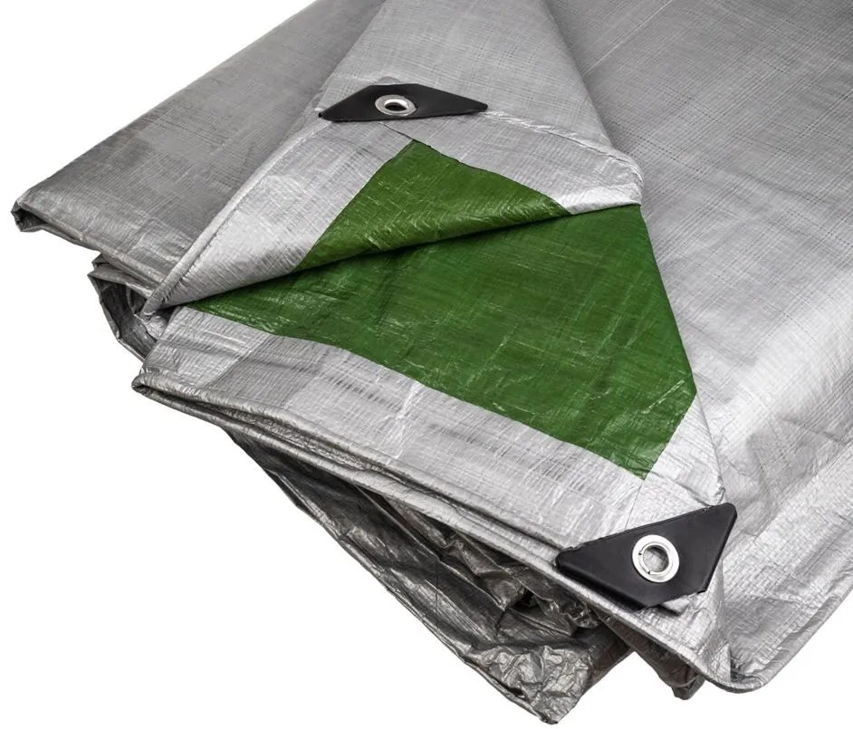 Foxigy Krycia plachta strieborno - zelená 10x15m 130g/m² FXG