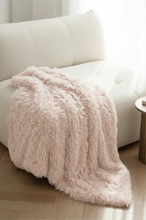 Deka YETI krémová Rozmer: 70x150 cm