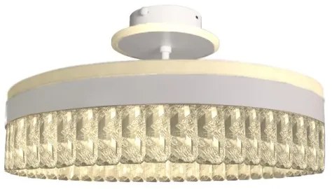 LED Stmievateľný prisadený luster LED/75W/230V 3000-6500K biela + diaľkové ovládanie