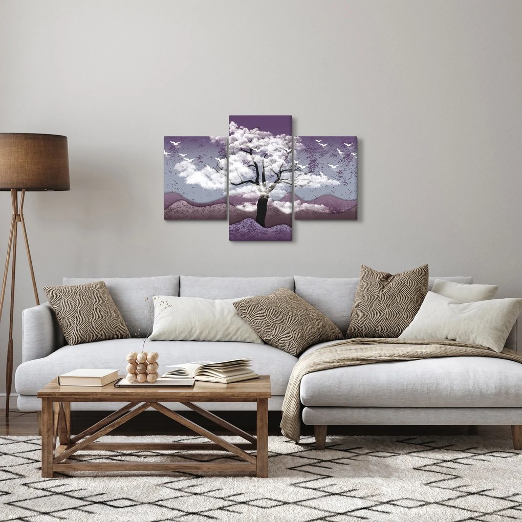 Obraz - Strom v oblakoch (90x60 cm)