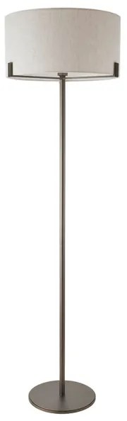 Endon 72634 - Stojacia lampa HAYFIELD 1xE27/40W/230V hnedá/šedá