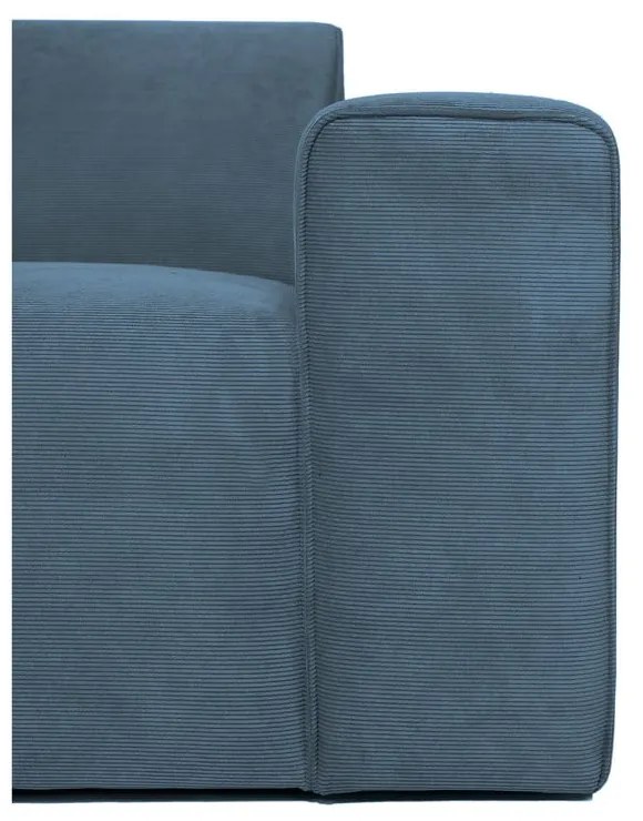 Modrá menčestrová rohová pohovka (ľavý roh) Sting – Scandic