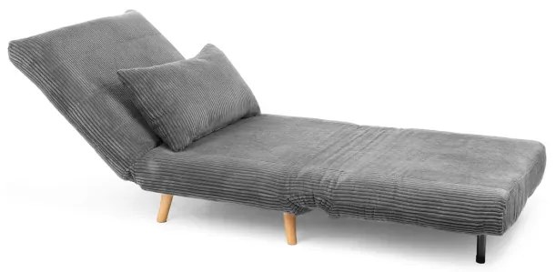 Pohovka SOLACE rozkladacia, menšestrová sivá 871639