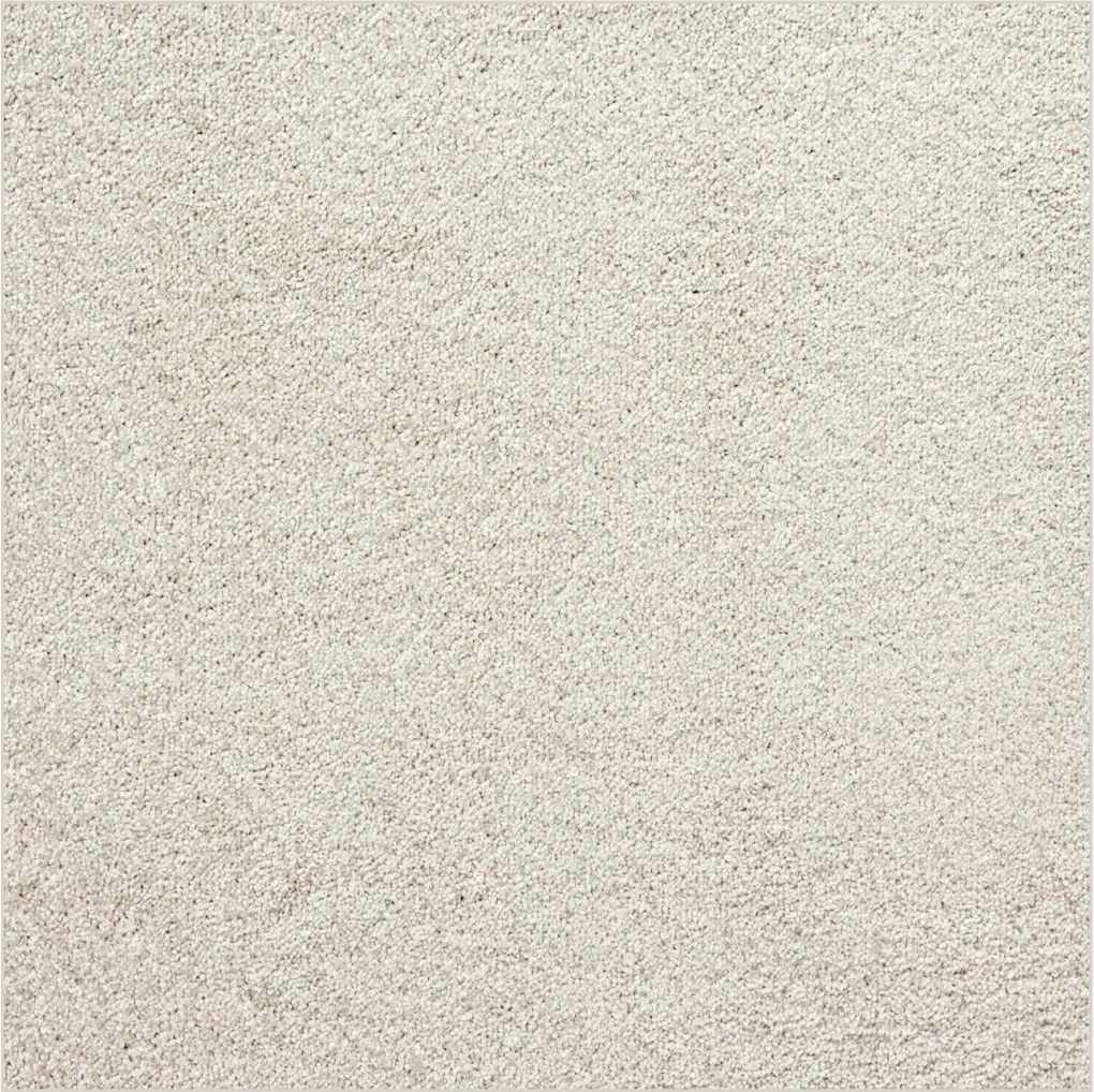 Kusový koberec Velur Ultra biely štvorec, 200x200, biela, obývacia izba, AladinWorld Expres