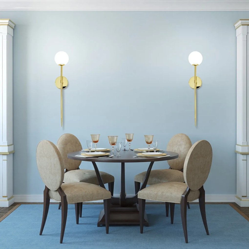 Nástenná lampa 52CM APP578-1W zlatá