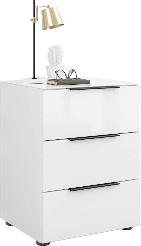 XXXLutz NOČNÝ STOLÍK, biela, 45/60/40 cm - Online Only spálne - 001724000512