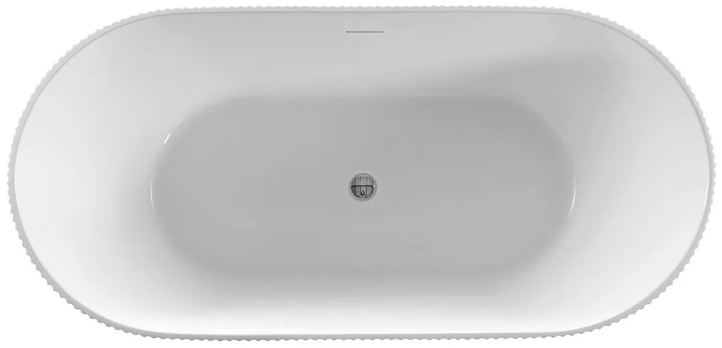 Aqualine Aqualine, TURIA voľne stojaca vaňa 170x80cm, biela, E2780