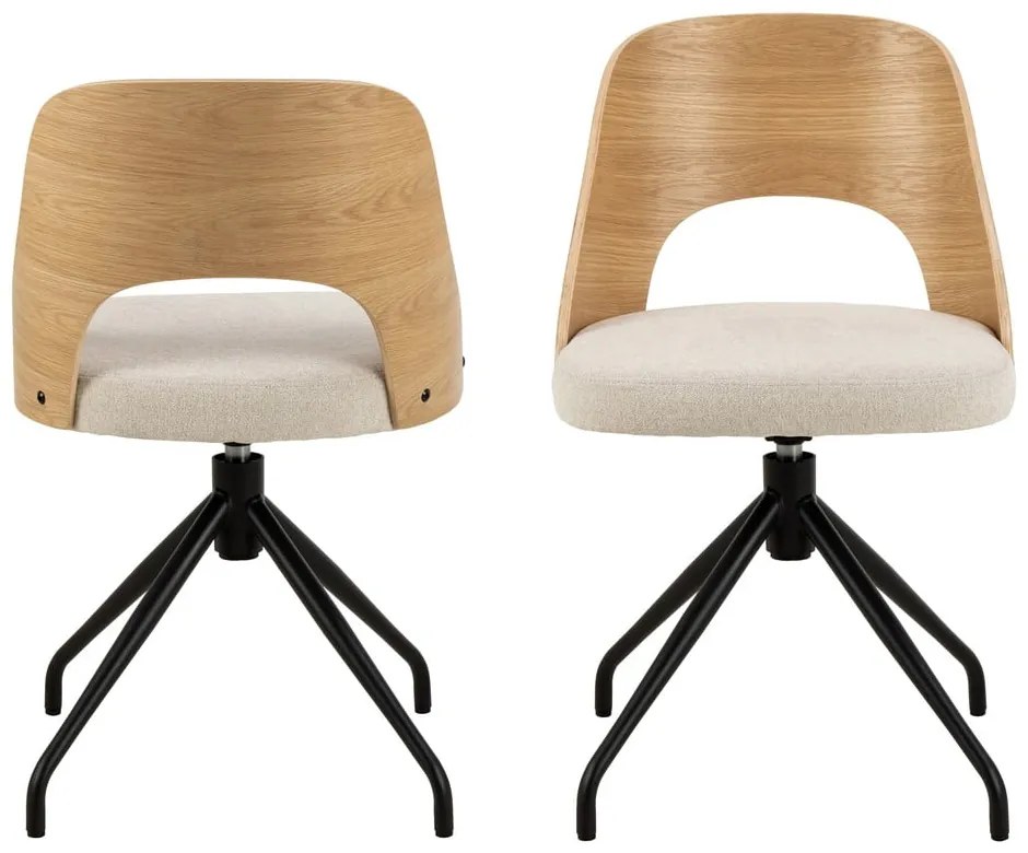 Béžová/v prírodnej farbe jedálenská stolička Lucy – Actona