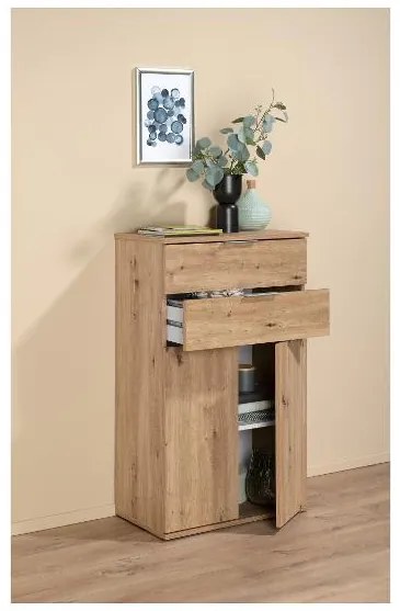 Livarno home Komoda s 2 dvierkami a 2 zásuvkami (100391097)