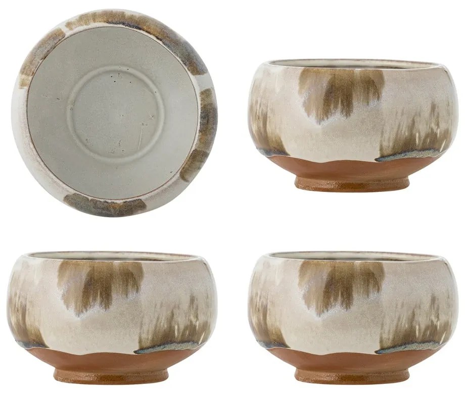 Misky v súprave 4 ks z kameniny 400 ml Jade – Bloomingville