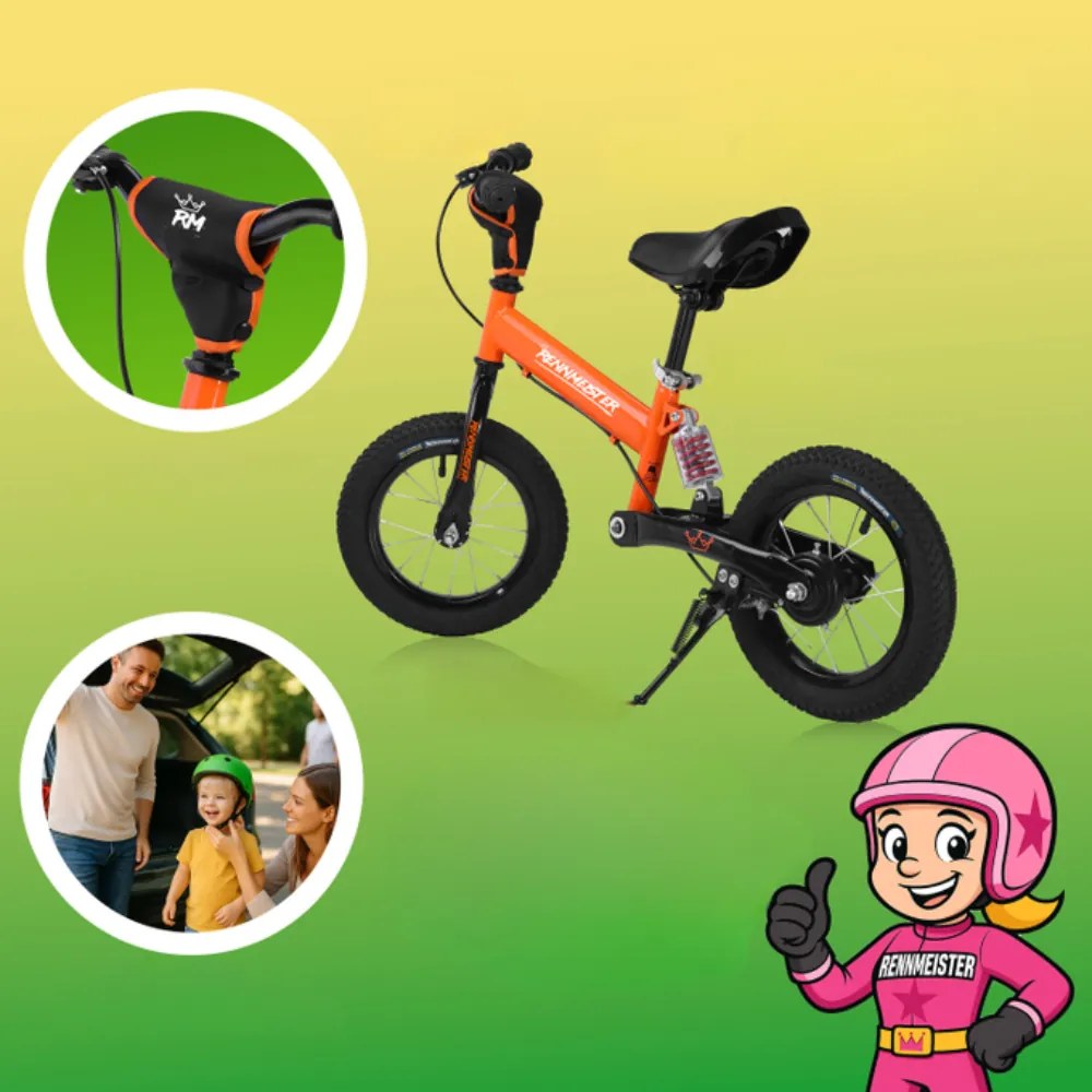 Detské odrážadlo QUIDO, od 3 rokov, oranžová Rennmeister