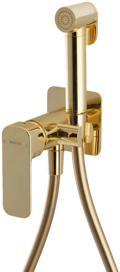Sapho Sapho, SPY podomietková batéria s bidetovou spŕškou, zlatá lesklá, PY13/17