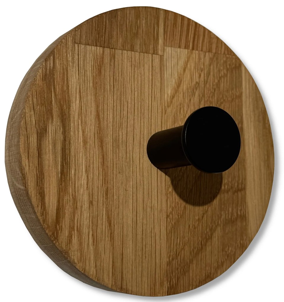Dekorstudio Nástenný vešiak OVAL olejovaný dub - 3 kusy