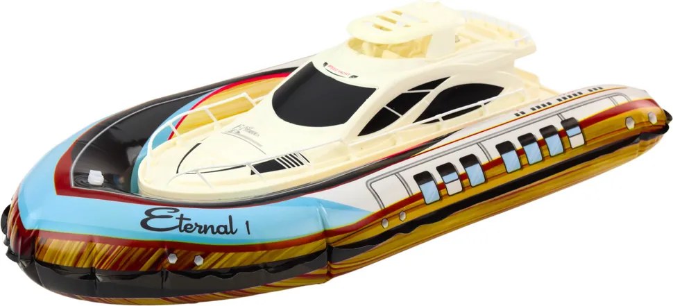LEAN Toys Luxusné nafukovacie jachty diaľkovo ovládané RC svetlá LED