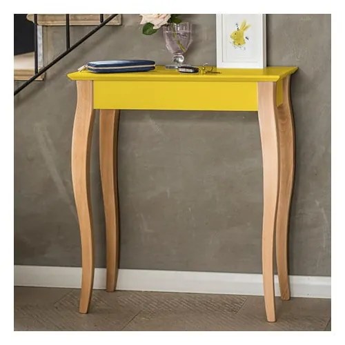 Svetlosivý konzolový odkladací stolík Ragaba Console, dĺžka 65 cm