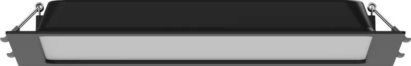 Mexen LDRR, LED stropné svietidlo na zapustenie 30 x 30 cm, 24W, studená - 6500K, 1920 lm, čierna - L211-030-2465-70