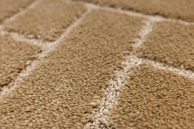 Kúpeľňový koberček Lotus béžový, tehla