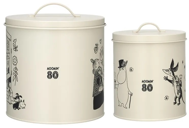 Set dóz na maškrty Moomin Pets 2 ks / 80. výročie