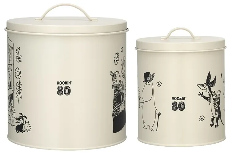 Set dóz na maškrty Moomin Pets 2 ks / 80. výročie