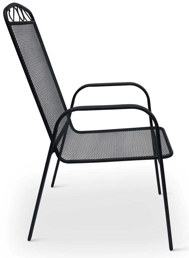 Záhradná kovová zostava Lana + 6x kovová stolička Lana steel