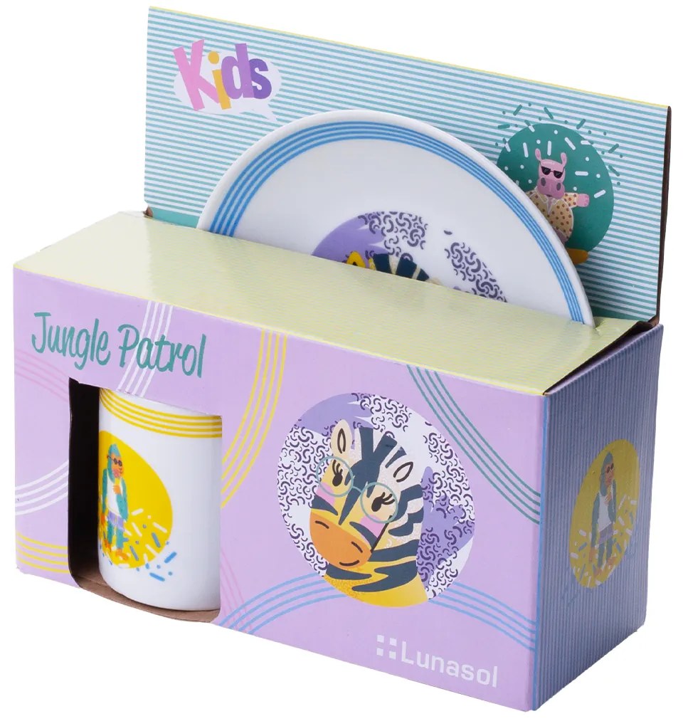 Detský porcelánový set 3 ks — Jungle Patrol - 450514