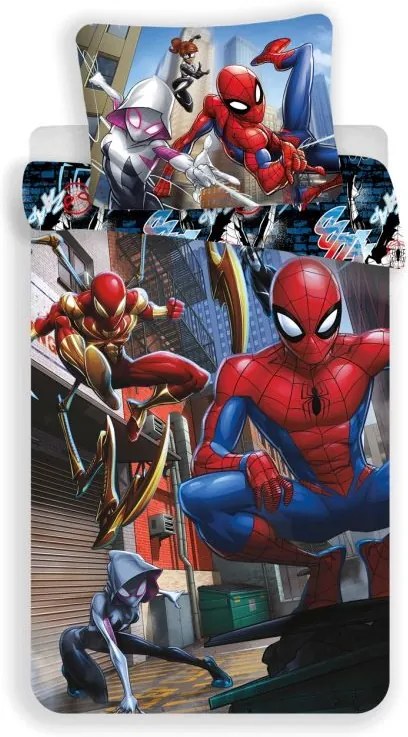 JERRY FABRICS Obliečky Spiderman Action Bavlna, 140/200, 70/90 cm