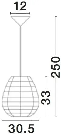 Rustikálny luster Griffin 30 hnedá