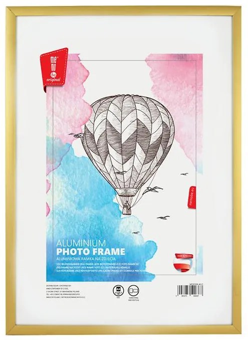 Fotorámik hliníkový zlato 30x40 cm