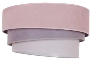 Duolla - Luster na lanku TRIO 1xE27/15W/230V pr. 45 cm ružová/šedá/biela