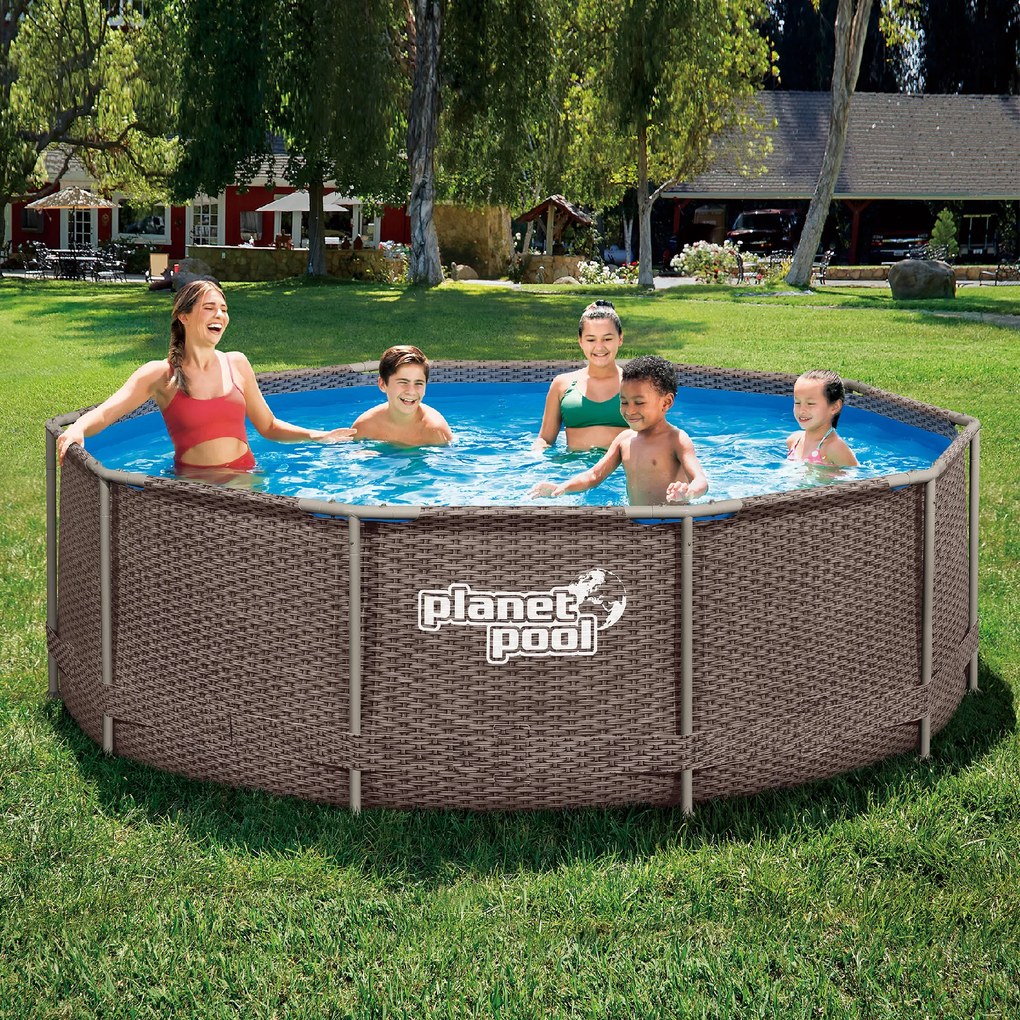 Planet Pool Rámový bazén FRAME ratan 3,66 x 0,99 m 0009