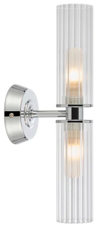 Markslöjd 109027 - Kúpeľňové nástenné svietidlo RIMINI 2xG9/20W/230V IP44 lesklý chróm