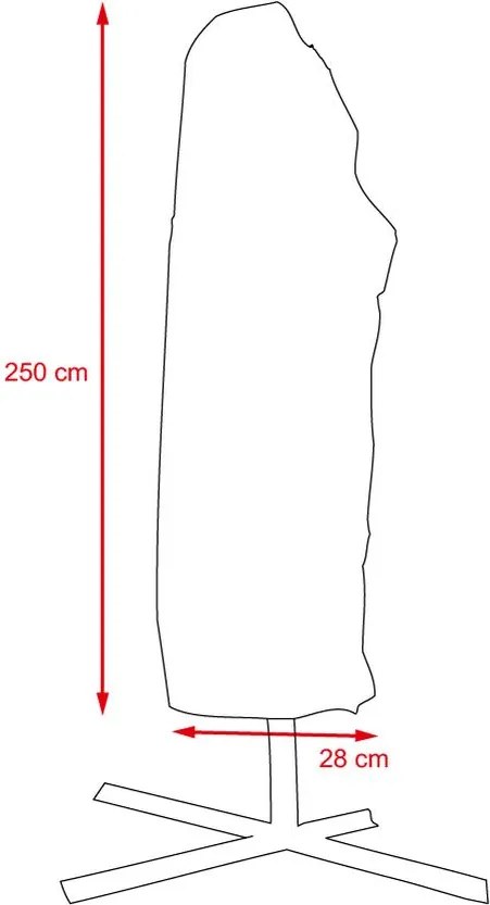 Ochranná plachta na slnečník DELTA